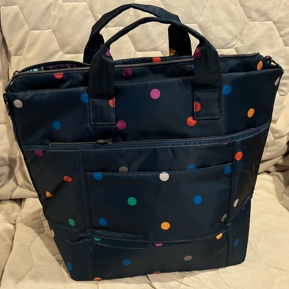 NWT Lug Dory XL in Multi dots Navy - Picture 2 of 10